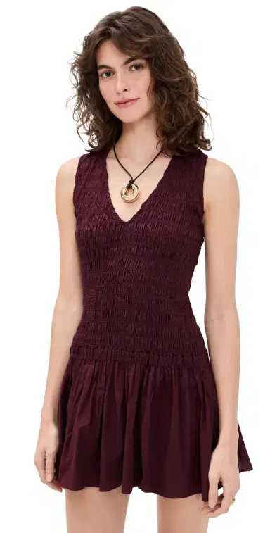 FAITHFULL Palomar Mini Dress Mulberry | Thumbnail 1 FAITHFULL Palomar Mini Dress Mulberry | Thumbnail 1
