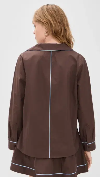 LE BOP Madeleine Top Chocolate/Light Blue S | Thumbnail 4 LE BOP Madeleine Top Chocolate/Light Blue S | Thumbnail 4