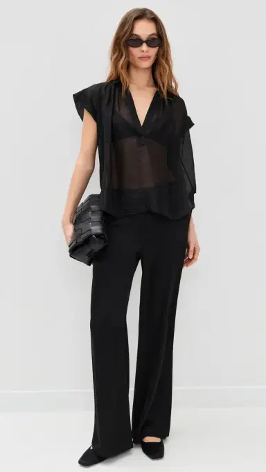 Secular Trinity Top In heer Tencel Black | Thumbnail 5 Secular Trinity Top In heer Tencel Black | Thumbnail 5