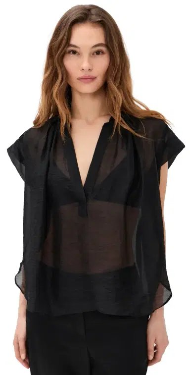 Secular Trinity Top In heer Tencel Black | Thumbnail 1 Secular Trinity Top In heer Tencel Black | Thumbnail 1