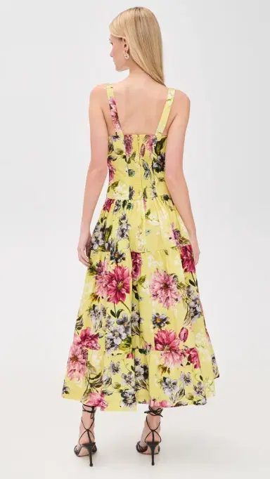 Cara Cara Santiago Dress Margaux Bloom Lemon | Thumbnail 3 Cara Cara Santiago Dress Margaux Bloom Lemon | Thumbnail 3
