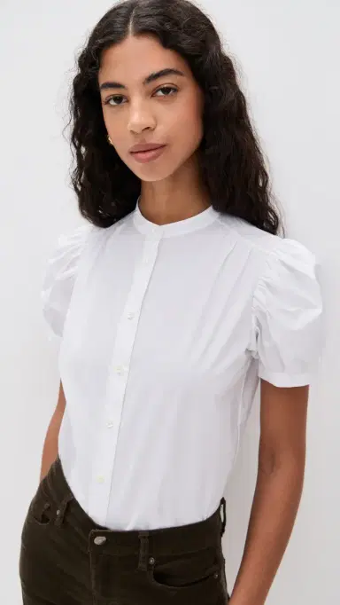 Frame The Gathered Top White S | Thumbnail 2 Frame The Gathered Top White S | Thumbnail 2