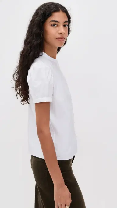 Frame The Gathered Top White S | Thumbnail 4 Frame The Gathered Top White S | Thumbnail 4