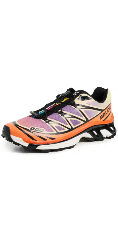 Salomon XT-6 Sneakers Black/Almond Cream/Dragon Fire M 10/ W 11 | Thumbnail 1 Salomon XT-6 Sneakers Black/Almond Cream/Dragon Fire M 10/ W 11 | Thumbnail 1