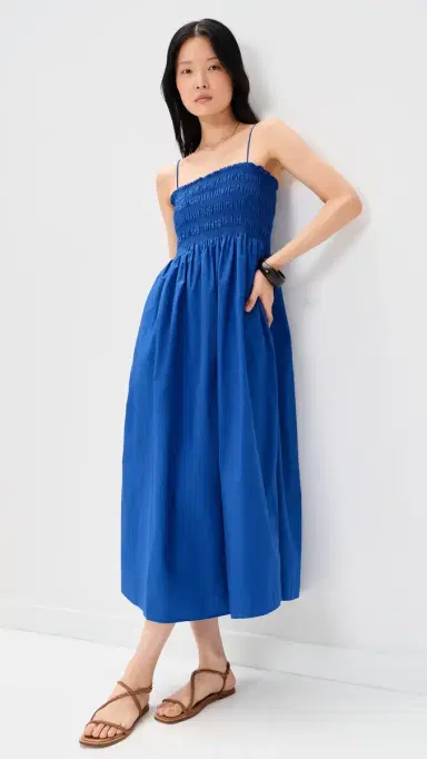 Z Supply Cornelia Poplin Dress Nautical | Thumbnail 2 Z Supply Cornelia Poplin Dress Nautical | Thumbnail 2
