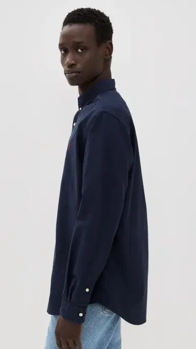 Polo Ralph Lauren Classic Fit Garment Dyed Oxford Shirt RL Navy S | Thumbnail 4 Polo Ralph Lauren Classic Fit Garment Dyed Oxford Shirt RL Navy S | Thumbnail 4