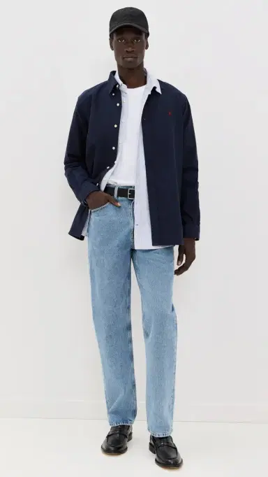 Polo Ralph Lauren Classic Fit Garment Dyed Oxford Shirt RL Navy | Thumbnail 5 Polo Ralph Lauren Classic Fit Garment Dyed Oxford Shirt RL Navy | Thumbnail 5