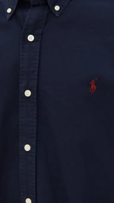 Polo Ralph Lauren Classic Fit Garment Dyed Oxford Shirt RL Navy S | Thumbnail 6 Polo Ralph Lauren Classic Fit Garment Dyed Oxford Shirt RL Navy S | Thumbnail 6