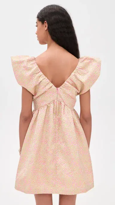 endless rose Jacquard Mini Dress Pink/Green | Thumbnail 3 endless rose Jacquard Mini Dress Pink/Green | Thumbnail 3