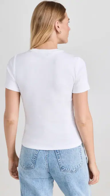 Veronica Beard Jean Pruitt Tee White | Thumbnail 3 Veronica Beard Jean Pruitt Tee White | Thumbnail 3