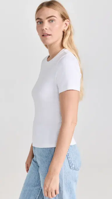 Veronica Beard Jean Pruitt Tee White | Thumbnail 4 Veronica Beard Jean Pruitt Tee White | Thumbnail 4