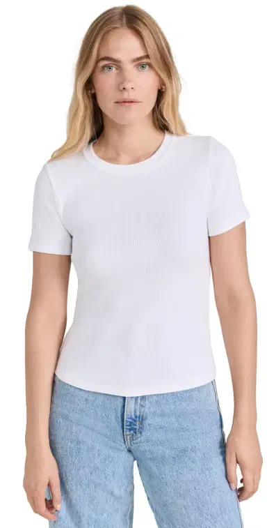 Veronica Beard Jean Pruitt Tee White | Thumbnail 1 Veronica Beard Jean Pruitt Tee White | Thumbnail 1