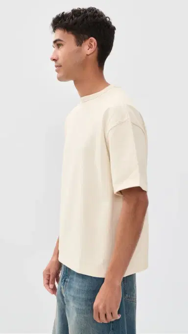 Naked & Famous Denim Strong Tee Natural | Thumbnail 4 Naked & Famous Denim Strong Tee Natural | Thumbnail 4