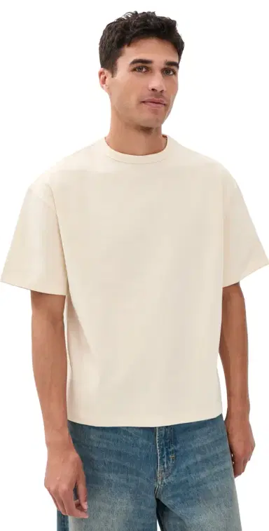 Naked & Famous Denim Strong Tee Natural | Thumbnail 1 Naked & Famous Denim Strong Tee Natural | Thumbnail 1