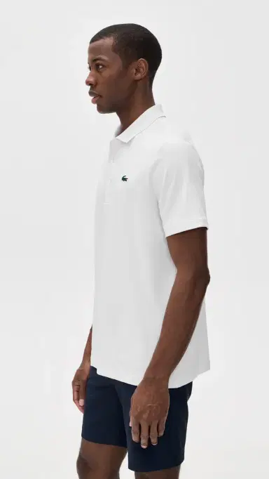 Lacoste Golf port Performance Polo Shirt White | Thumbnail 4 Lacoste Golf port Performance Polo Shirt White | Thumbnail 4