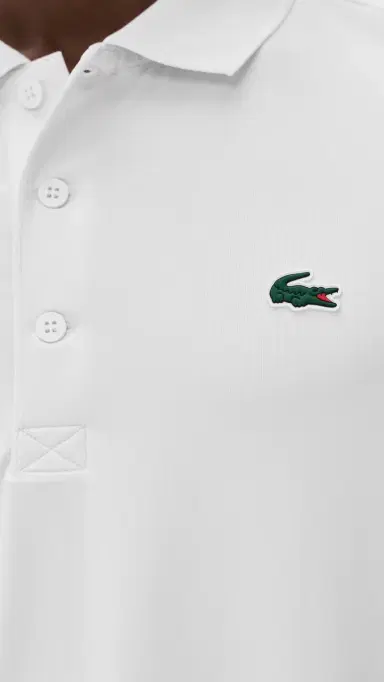 Lacoste Golf port Performance Polo Shirt White | Thumbnail 6 Lacoste Golf port Performance Polo Shirt White | Thumbnail 6