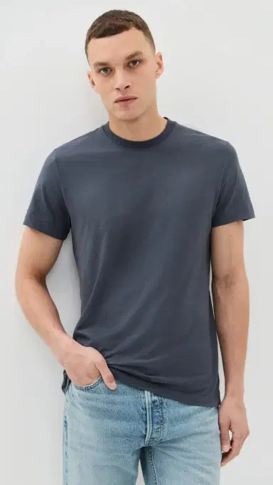 Taylor Stitch Cotton Hemp Crewneck Tee Navy | Thumbnail 2 Taylor Stitch Cotton Hemp Crewneck Tee Navy | Thumbnail 2