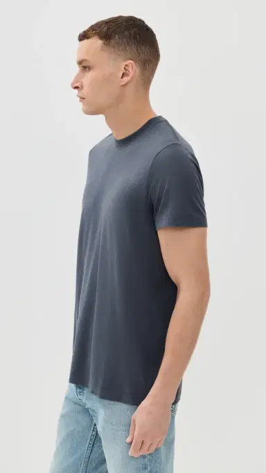 Taylor Stitch Cotton Hemp Crewneck Tee Navy | Thumbnail 4 Taylor Stitch Cotton Hemp Crewneck Tee Navy | Thumbnail 4