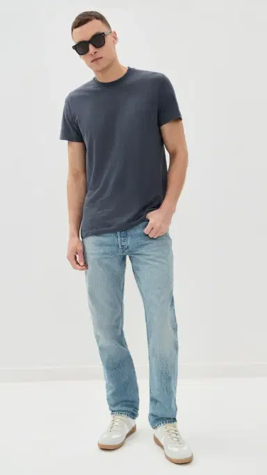 Taylor Stitch Cotton Hemp Crewneck Tee Navy | Thumbnail 5 Taylor Stitch Cotton Hemp Crewneck Tee Navy | Thumbnail 5