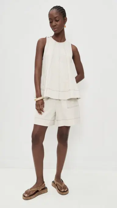 Free People Strada Tank and Shorts Set Barnacle Island | Thumbnail 2 Free People Strada Tank and Shorts Set Barnacle Island | Thumbnail 2