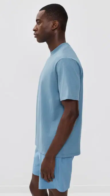 Beyond Yoga Softknit Cotton Tee Harbor Blue | Thumbnail 4 Beyond Yoga Softknit Cotton Tee Harbor Blue | Thumbnail 4