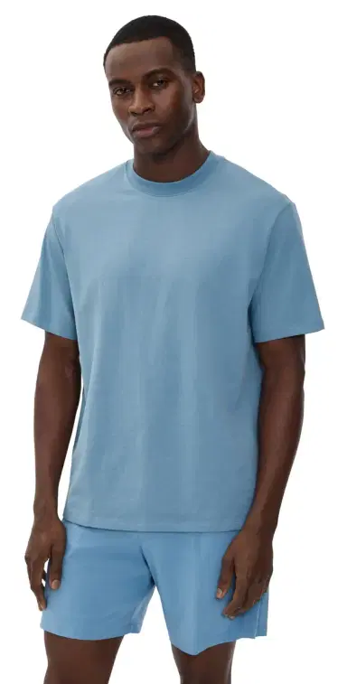 Beyond Yoga Softknit Cotton Tee Harbor Blue | Thumbnail 1 Beyond Yoga Softknit Cotton Tee Harbor Blue | Thumbnail 1