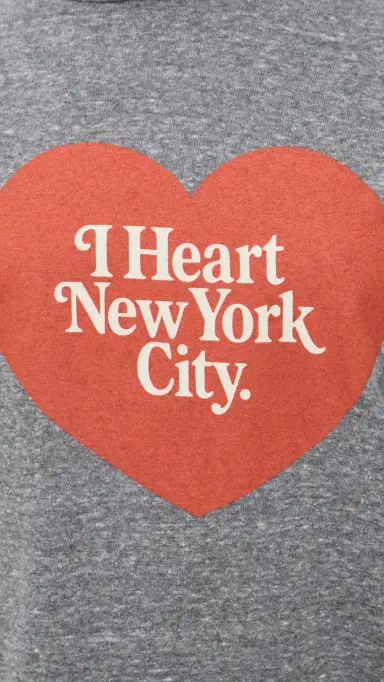 Sunny Somewhere NYC Heart Classic Hoodie Heather Grey XS | Thumbnail 6 Sunny Somewhere NYC Heart Classic Hoodie Heather Grey XS | Thumbnail 6