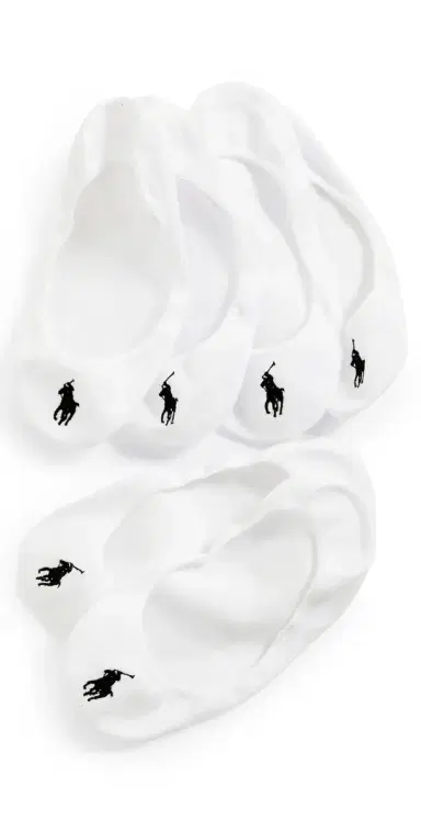 Polo Ralph Lauren Ultra Low Liner Socks 3 Pack White One Size | Thumbnail 1 Polo Ralph Lauren Ultra Low Liner Socks 3 Pack White One Size | Thumbnail 1