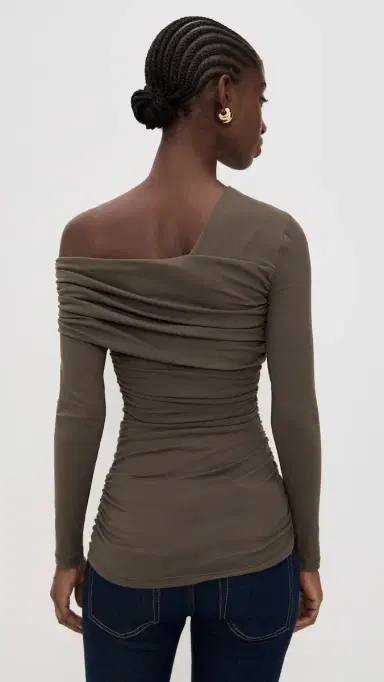susana monaco Carryover One Shoulder Top Clay S | Thumbnail 3 susana monaco Carryover One Shoulder Top Clay S | Thumbnail 3