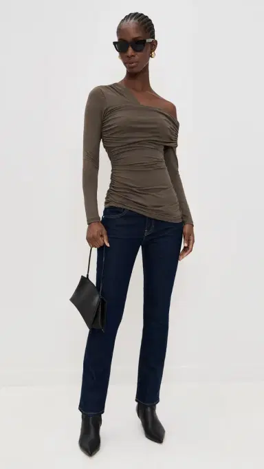 susana monaco Carryover One Shoulder Top Clay S | Thumbnail 5 susana monaco Carryover One Shoulder Top Clay S | Thumbnail 5