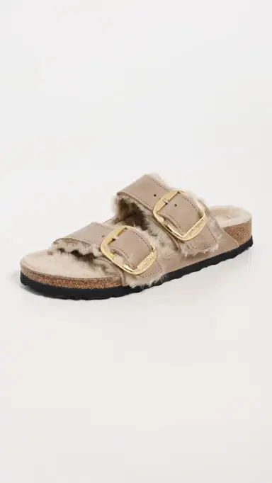 Birkenstock Arizona Big Buckle Shearling Sandals Tobacco Brown 38 | Thumbnail 2 Birkenstock Arizona Big Buckle Shearling Sandals Tobacco Brown 38 | Thumbnail 2