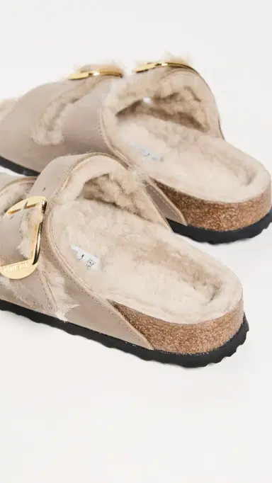 Birkenstock Arizona Big Buckle Shearling Sandals Tobacco Brown 38 | Thumbnail 4 Birkenstock Arizona Big Buckle Shearling Sandals Tobacco Brown 38 | Thumbnail 4