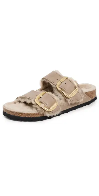 Birkenstock Arizona Big Buckle Shearling Sandals Tobacco Brown 38 | Thumbnail 1 Birkenstock Arizona Big Buckle Shearling Sandals Tobacco Brown 38 | Thumbnail 1