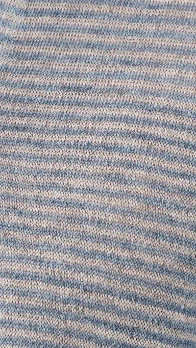 Faherty Short Sleeve Linen Sweater Polo hore Rock tripe | Thumbnail 6 Faherty Short Sleeve Linen Sweater Polo hore Rock tripe | Thumbnail 6