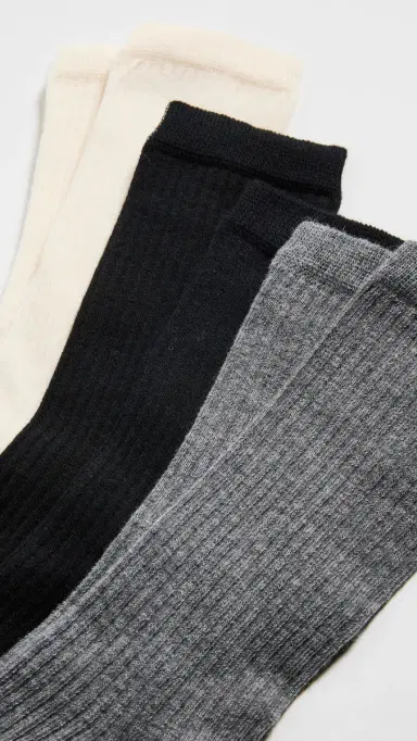 Stems Cashmere Socks 3 Pack Fundamentals One Size | Thumbnail 3 Stems Cashmere Socks 3 Pack Fundamentals One Size | Thumbnail 3