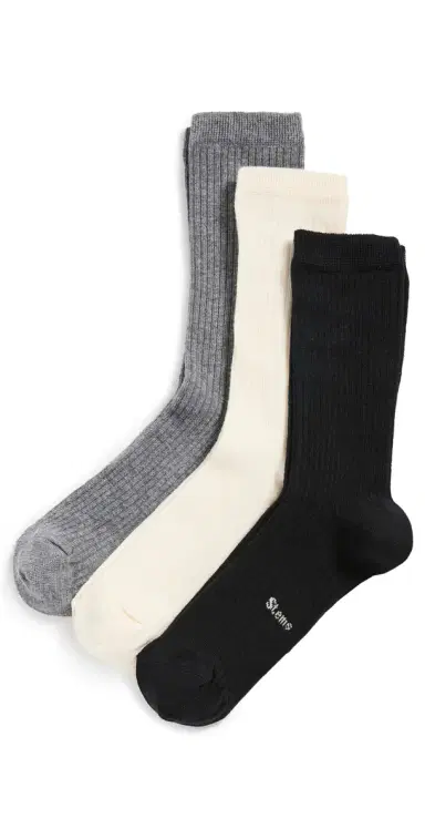 Stems Cashmere Socks 3 Pack Fundamentals One Size | Thumbnail 1 Stems Cashmere Socks 3 Pack Fundamentals One Size | Thumbnail 1