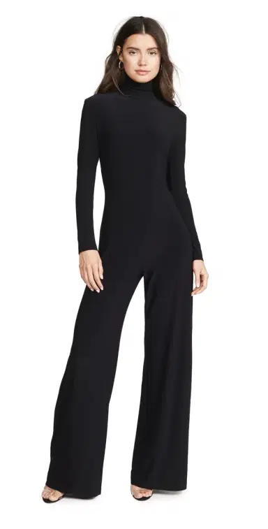 Norma Kamali Long Sleeve Turtleneck Jumpsuit Black S | Thumbnail 1 Norma Kamali Long Sleeve Turtleneck Jumpsuit Black S | Thumbnail 1