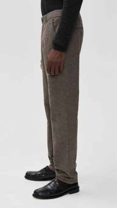 Marine Layer Saturday Houndstooth Slim Straight Chinos dark taupe | Thumbnail 4 Marine Layer Saturday Houndstooth Slim Straight Chinos dark taupe | Thumbnail 4