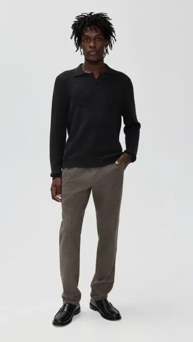 Marine Layer Saturday Houndstooth Slim Straight Chinos dark taupe | Thumbnail 5 Marine Layer Saturday Houndstooth Slim Straight Chinos dark taupe | Thumbnail 5