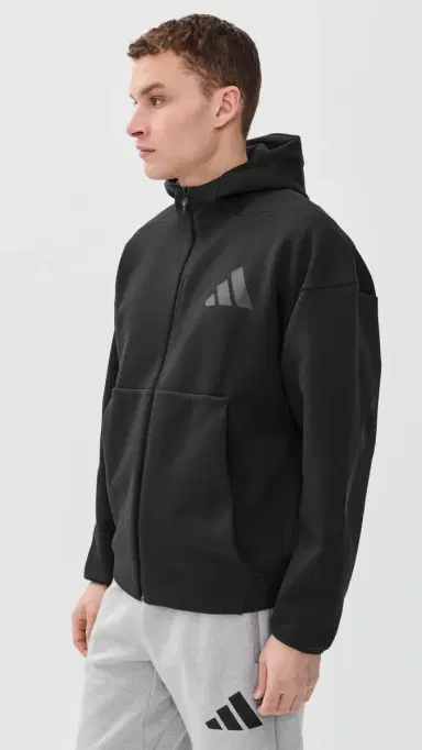 Adidas Adidas Z. N.E. Full Zip Sweatshirt Black | Thumbnail 4 Adidas Adidas Z. N.E. Full Zip Sweatshirt Black | Thumbnail 4