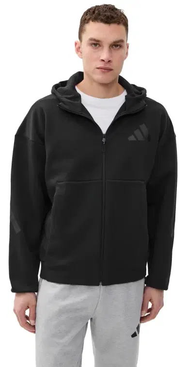 Adidas Adidas Z. N.E. Full Zip Sweatshirt Black | Thumbnail 1 Adidas Adidas Z. N.E. Full Zip Sweatshirt Black | Thumbnail 1