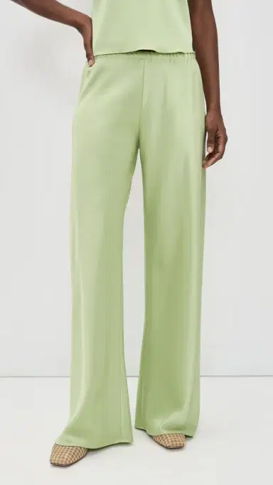 La Ligne Double Face Satin Colby Pants Celadon | Thumbnail 2 La Ligne Double Face Satin Colby Pants Celadon | Thumbnail 2