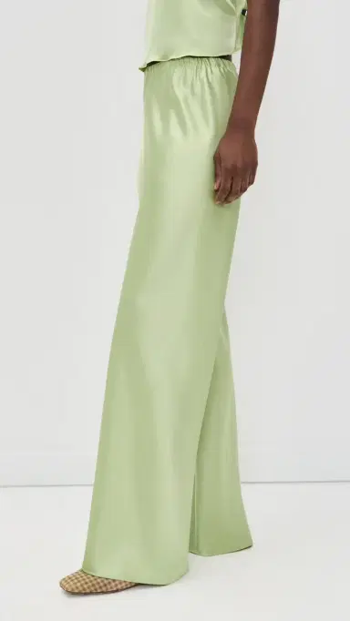 La Ligne Double Face Satin Colby Pants Celadon | Thumbnail 4 La Ligne Double Face Satin Colby Pants Celadon | Thumbnail 4