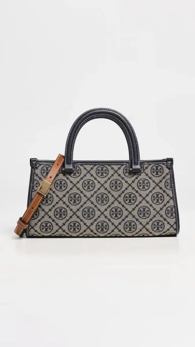 Tory Burch T Monogram East-West Tote Tory Navy One Size | Thumbnail 2 Tory Burch T Monogram East-West Tote Tory Navy One Size | Thumbnail 2