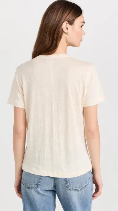 Sold Out NYC The inen Perfect Tee in Cream Cream | Thumbnail 3 Sold Out NYC The inen Perfect Tee in Cream Cream | Thumbnail 3