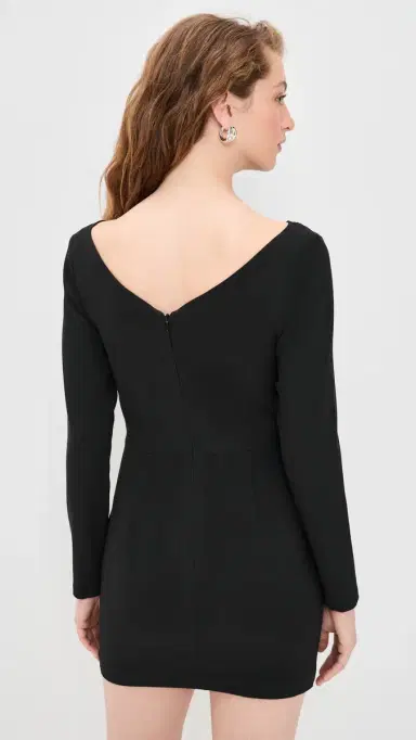 Black Halo Jacqueline Micro Mini Dress Black | Thumbnail 3 Black Halo Jacqueline Micro Mini Dress Black | Thumbnail 3