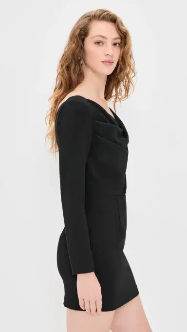 Black Halo Jacqueline Micro Mini Dress Black | Thumbnail 4 Black Halo Jacqueline Micro Mini Dress Black | Thumbnail 4