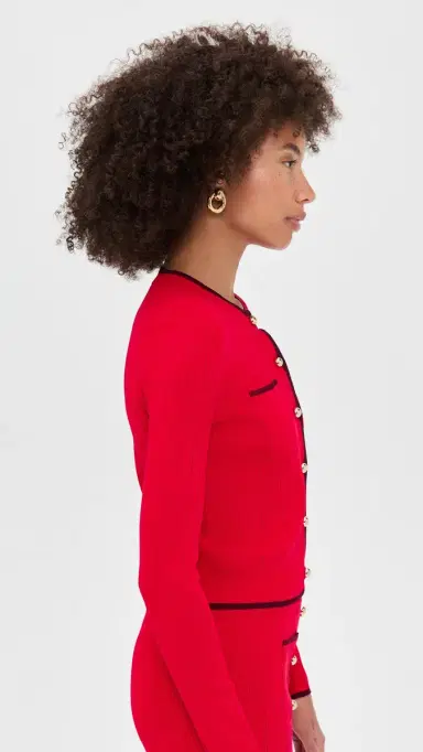 LE BOP Diana Cardigan Red | Thumbnail 4 LE BOP Diana Cardigan Red | Thumbnail 4