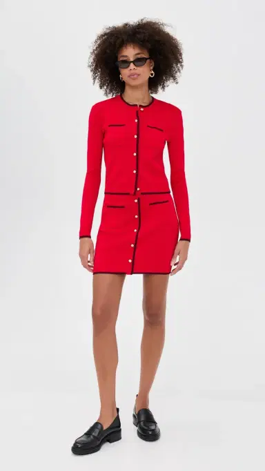 LE BOP Diana Cardigan Red | Thumbnail 5 LE BOP Diana Cardigan Red | Thumbnail 5