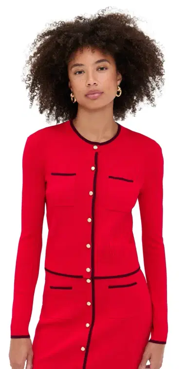 LE BOP Diana Cardigan Red | Thumbnail 1 LE BOP Diana Cardigan Red | Thumbnail 1